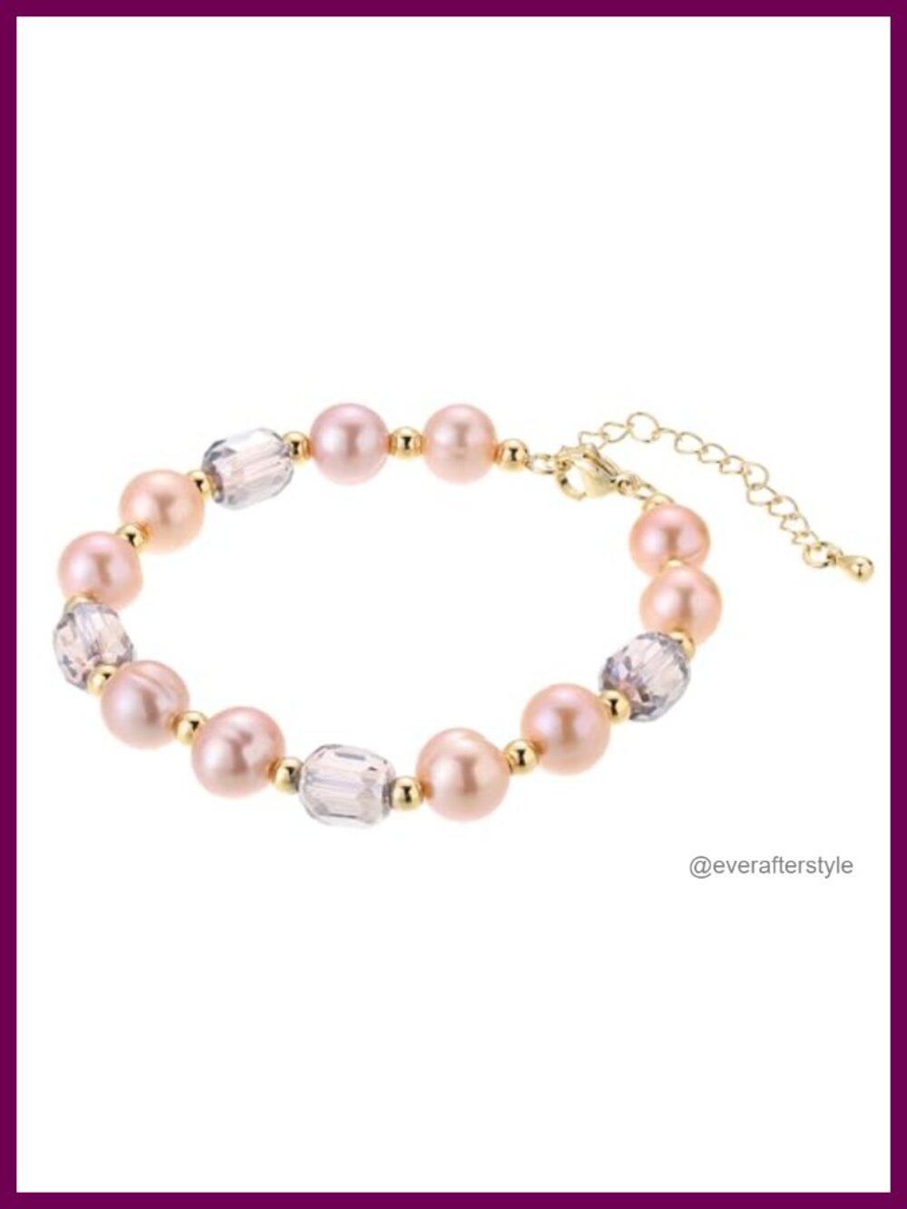 Freshwater Pearl Link Bracelet Adjustable Extender Chain Gift